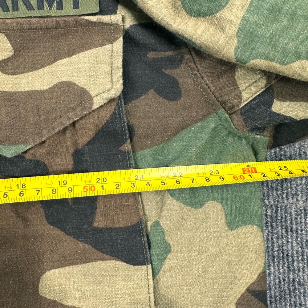 Vintage M65 US Army Coat Military Field Cold Weather L Woodland Camo Lined - Picture 4 of 14